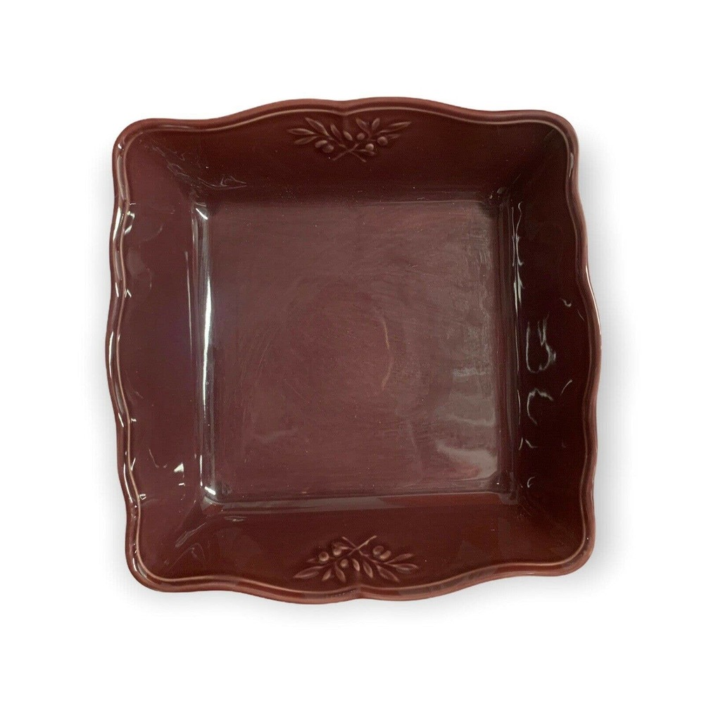 Sur La Table Egg Plant Purple Ceramic Baking Dish Portugal 10-3/8”